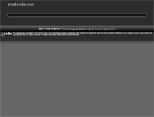 Tablet Screenshot of postools.com